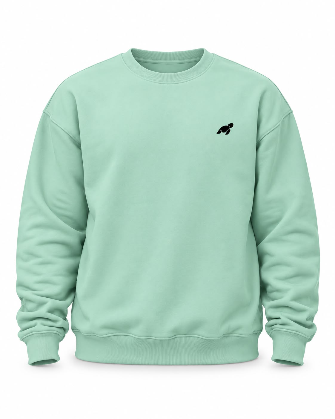 Mint Green Hoodie - Round
